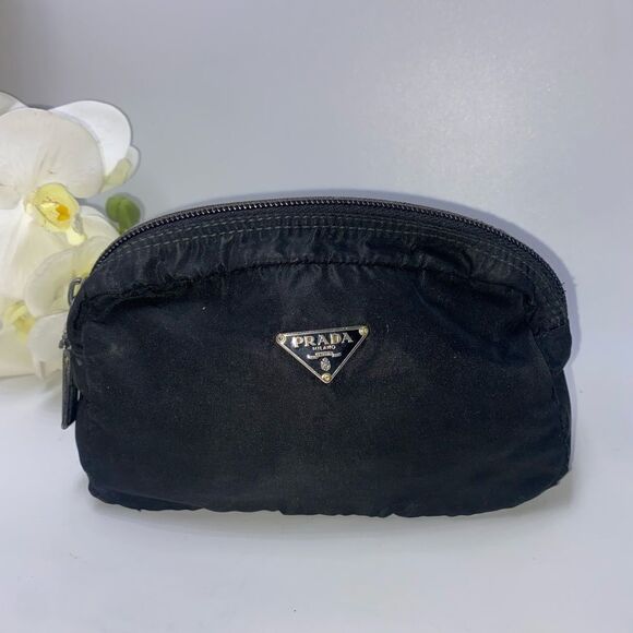 Authentic Prada Cosmetic Bag Black - Picture 1 of 9